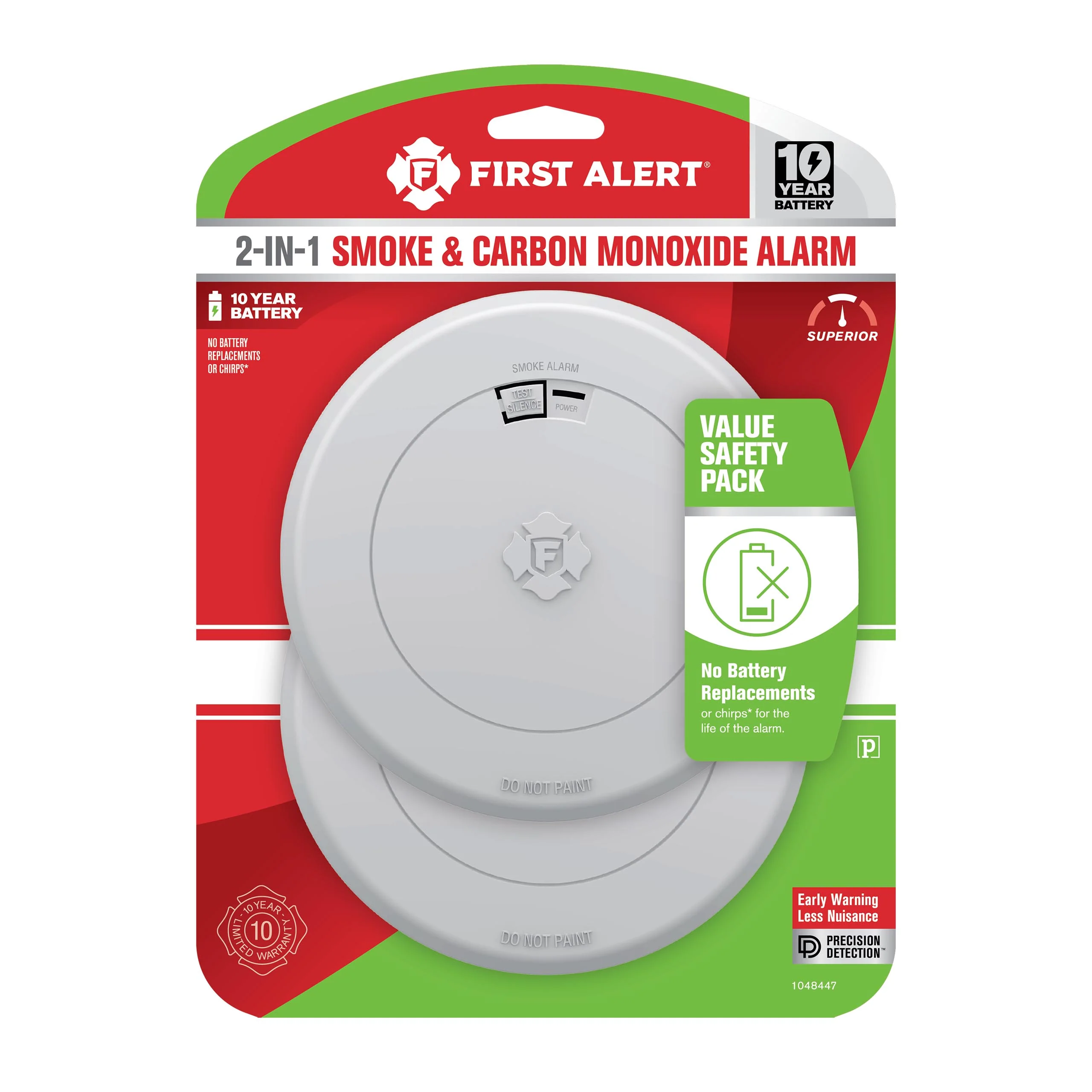 10-Year Battery 2-in 1 Smoke and Carbon Monoxide Alarm with Slim Profile Design - Image 17