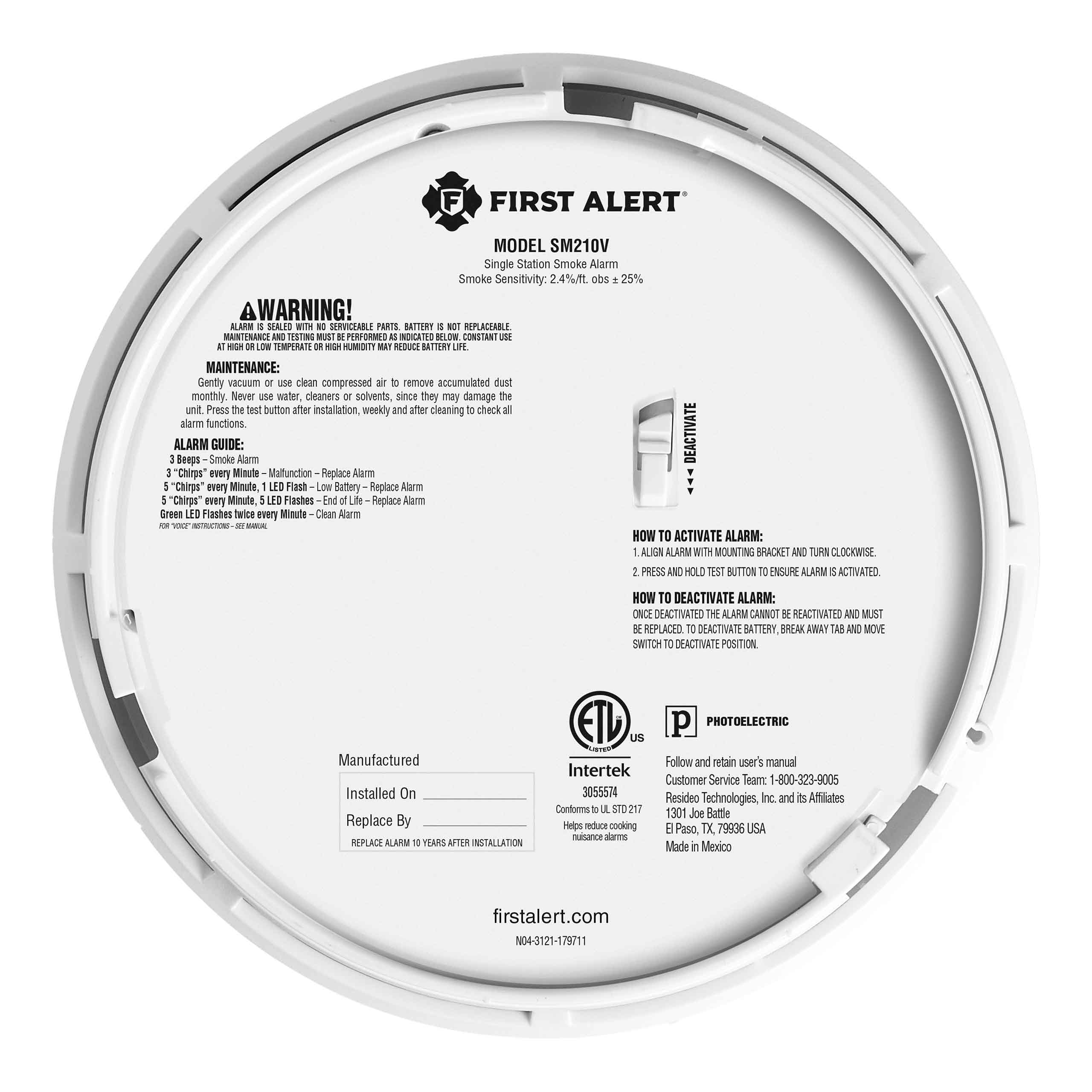 10-Year Battery 2-in 1 Smoke and Carbon Monoxide Alarm with Voice Alerts - Image 19
