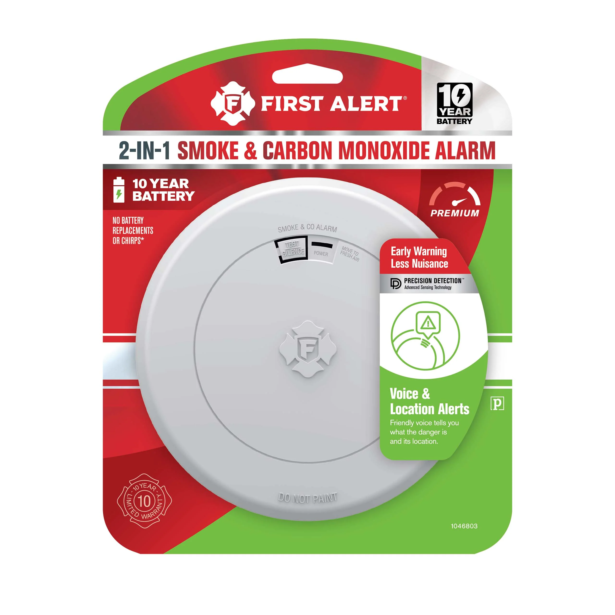 10-Year Battery 2-in 1 Smoke and Carbon Monoxide Alarm with Voice Alerts - Image 4