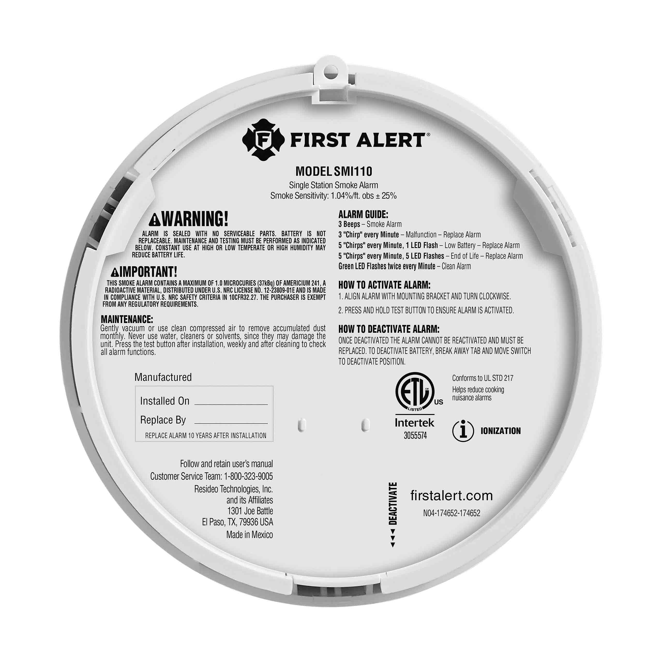 10-Year Battery Smoke Alarm - Image 6