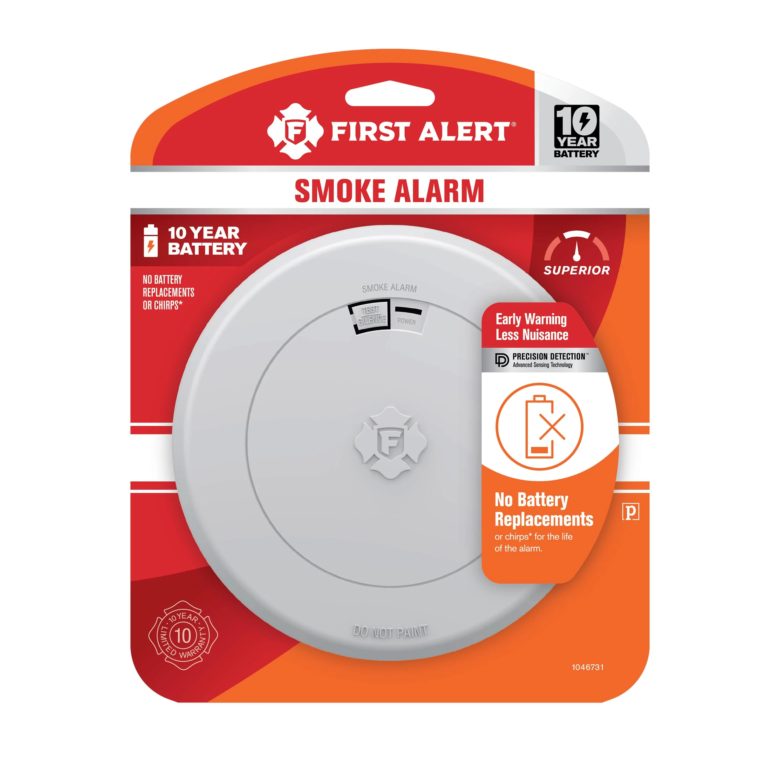 10-Year Battery Smoke Alarm with Slim Profile Design - Image 4