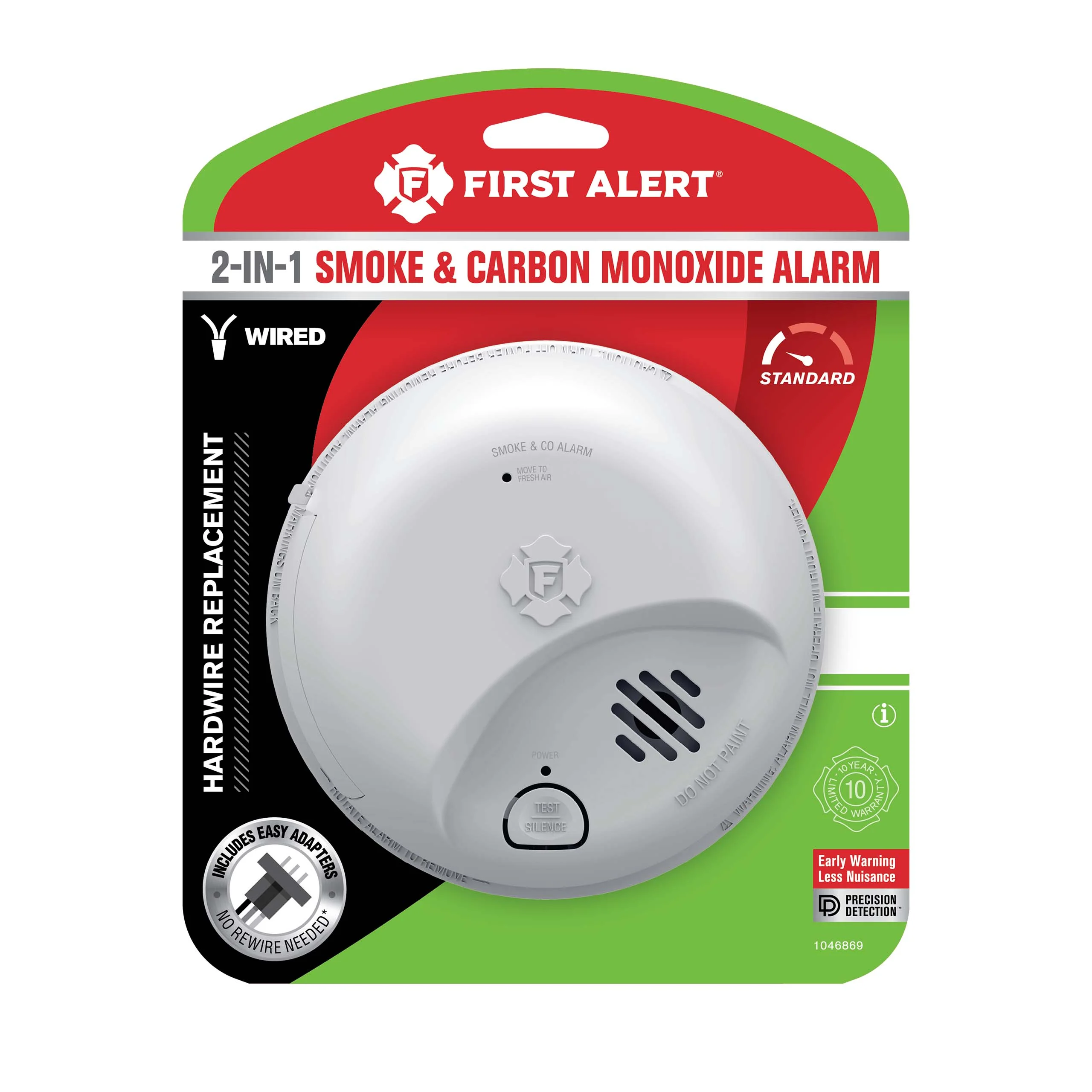 Interconnect Hardwire 2-in 1 Smoke and Carbon Monoxide Alarm with Battery Backup - Image 10
