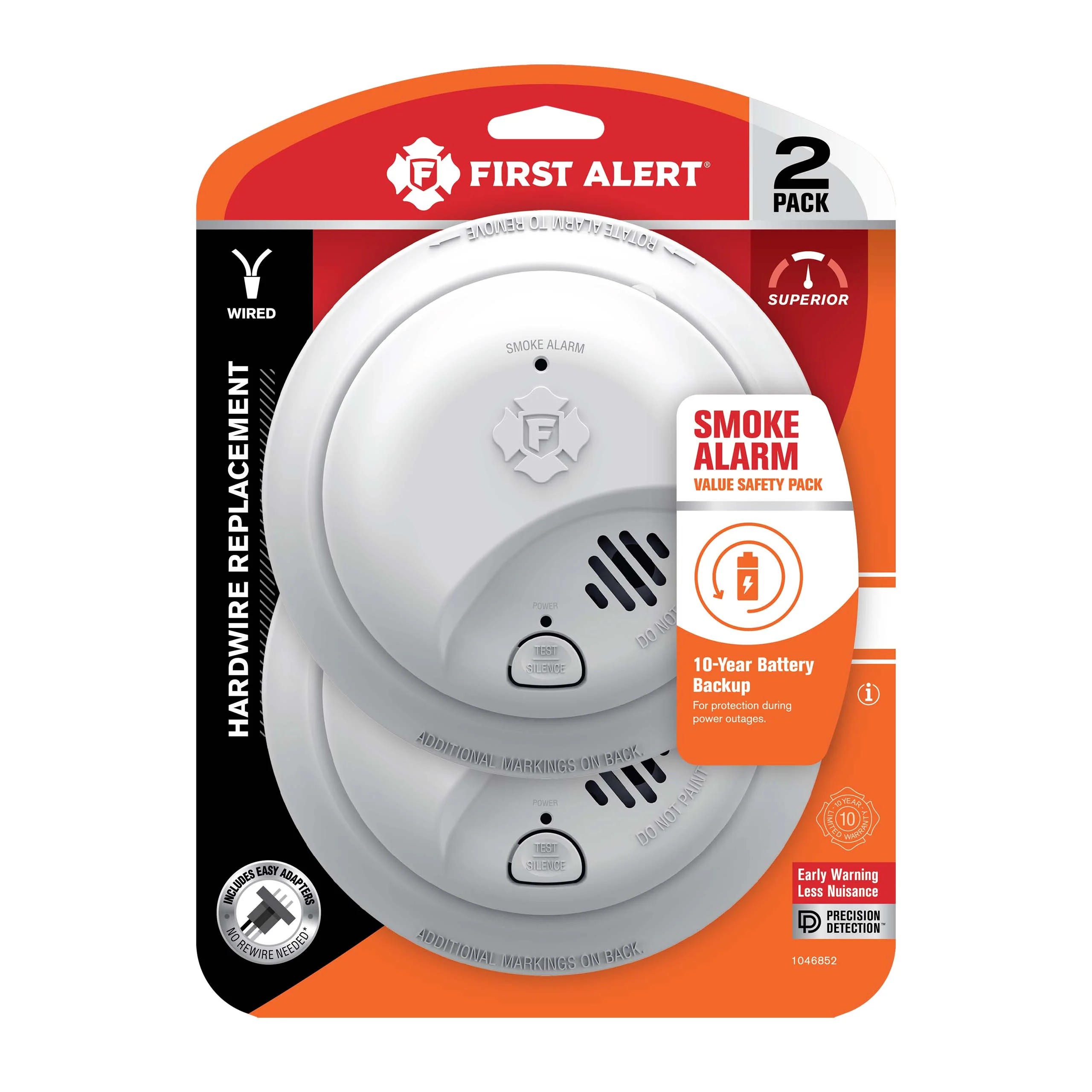 Interconnect Hardwire Smoke Alarm with 10-Year Battery Backup - Image 11