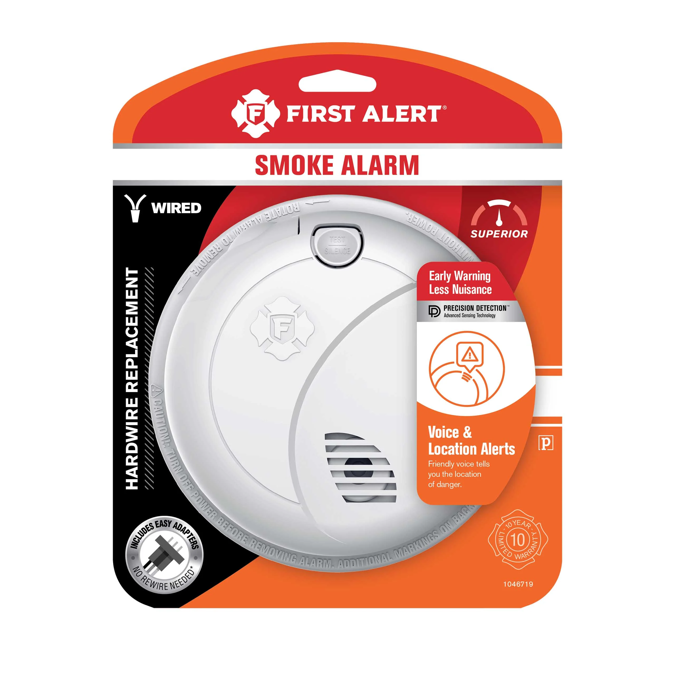 Interconnect Hardwire Smoke Alarm with Voice Alerts - Image 4