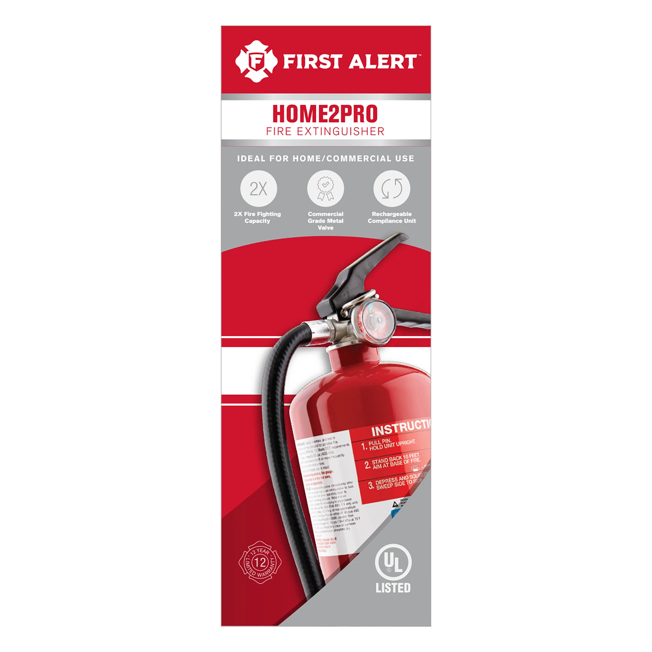 Rechargeable Compliance Fire Extinguisher UL Rated 2-A:10-B:C - Image 8
