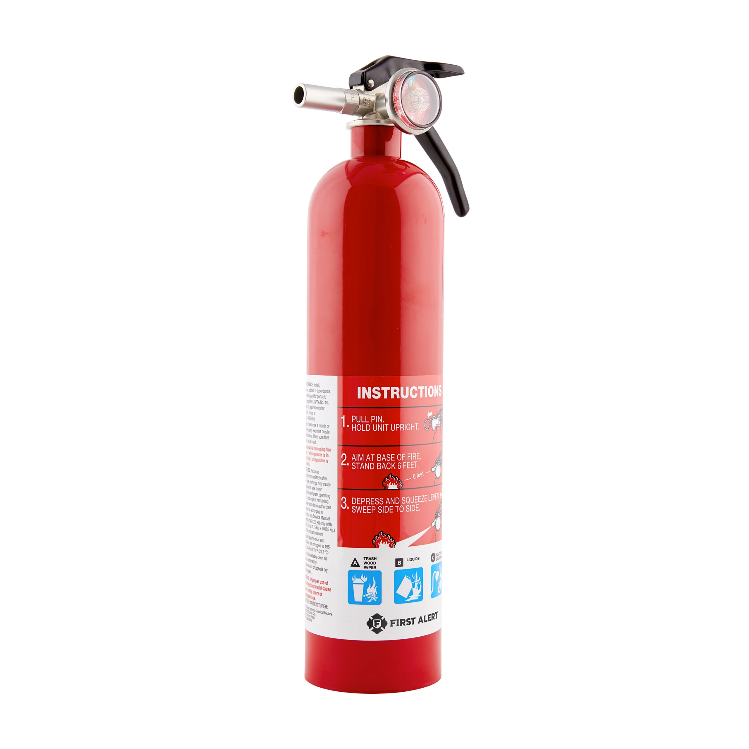 Rechargeable Home Fire Extinguisher UL Rated 1-A:10-B:C - Image 7